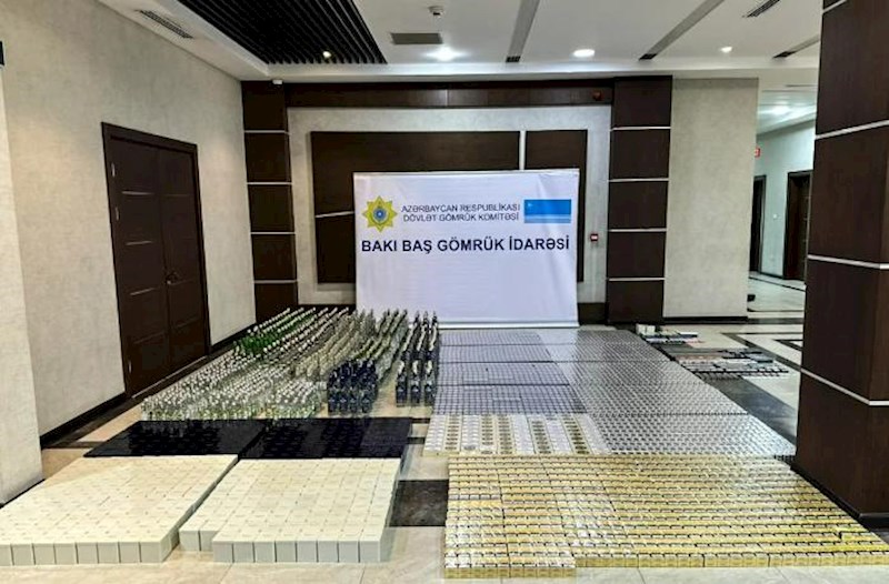 Göygöldə külli miqdarda tütün məmulatları və spirtli içkilər aşkar edildi