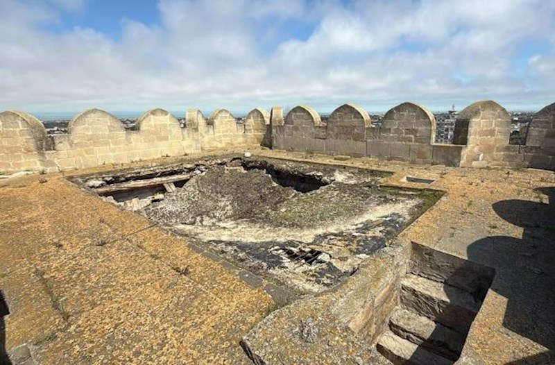 Böyük Mərdəkan qəsrində çökmə baş verib − Əraziyə giriş məhdudlaşdırılıb