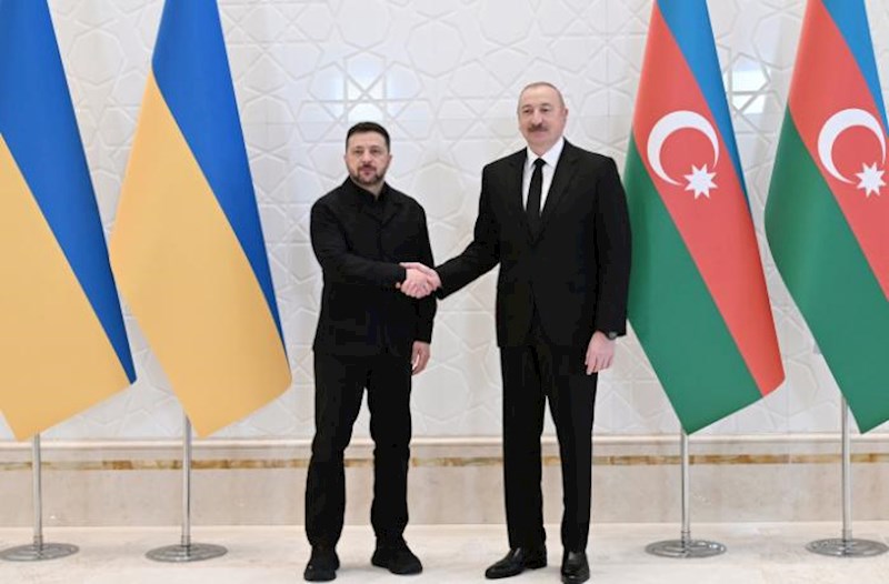 Azərbaycan və Ukrayna prezidentləri mətbuata bəyanatlarla çıxış ediblər