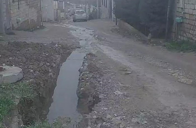 Masazırda kanalizasiya suları küçəyə axır – Video