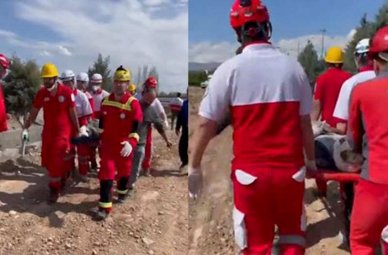 İranda dəmir yolu körpüsünə hücum edilib – Video