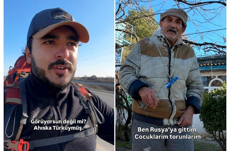 Türkiyəli səyyahın Astara sakini ilə maraqlı söhbəti – Video
