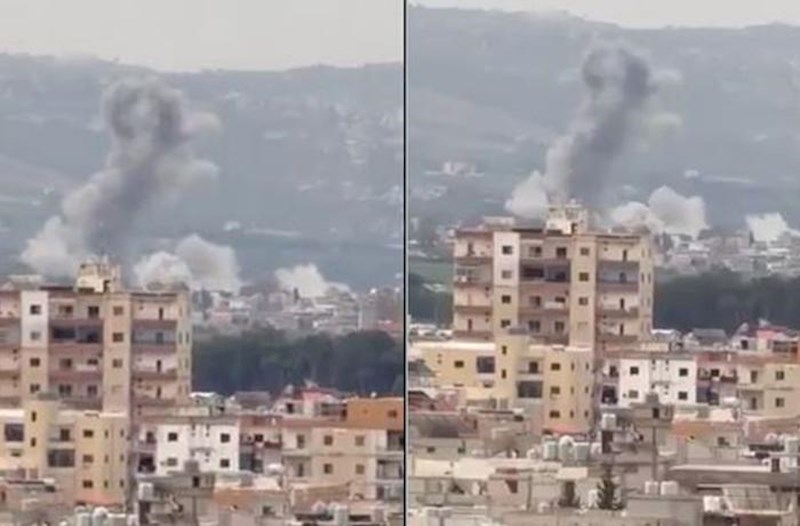 İsrail “Hizbullah”ın Livandakı mövqelərinə zərbə endirdi – Video
