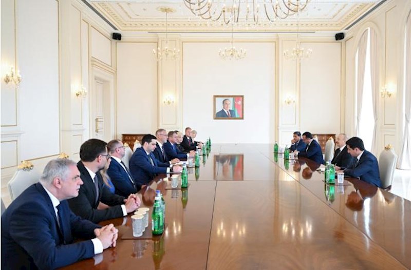 İlham Əliyev Slovakiya nümayəndə heyətini qəbul etdi – Fotolar