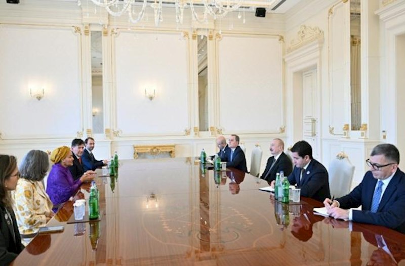 İlham Əliyev BMT Baş katibinin müavinini qəbul etdi 