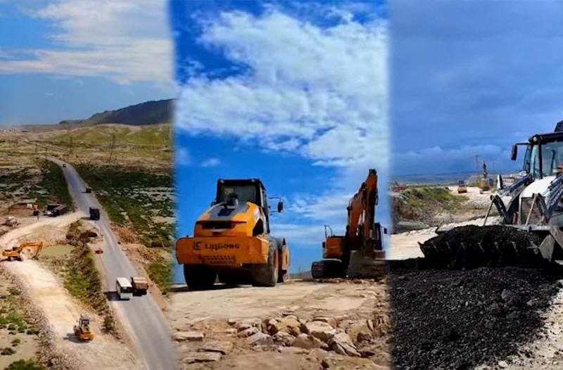 Bu ərazidə müvəqqəti alternativ yol salınır – Video