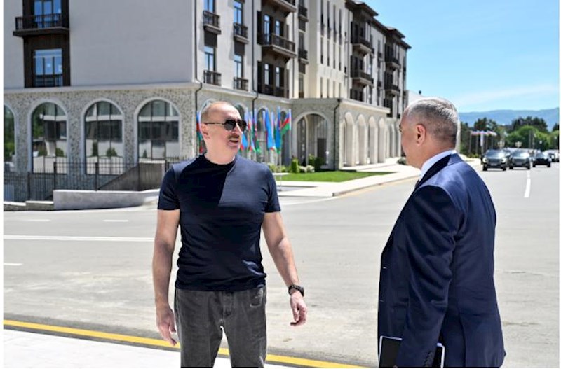 İlham Əliyev Xankəndidə açılışlarda iştirak etdi – Fotolar