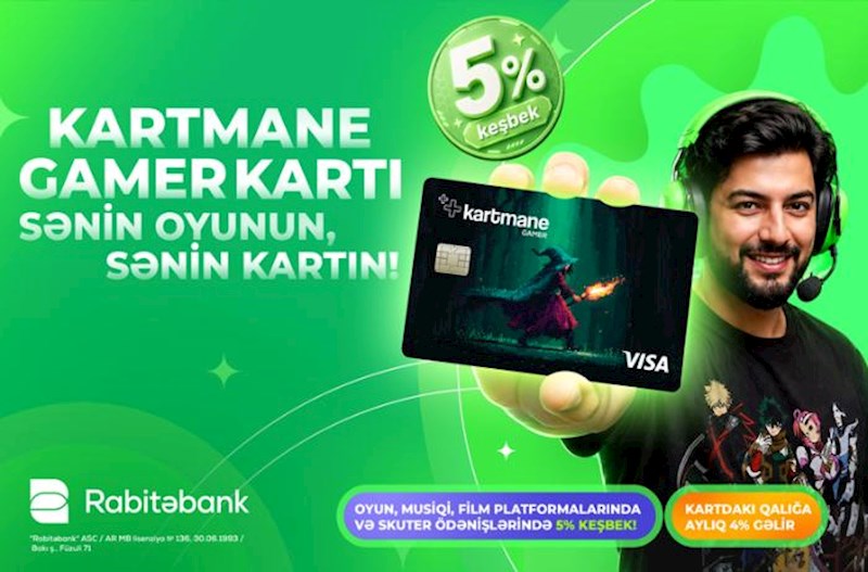 Oyun və əyləncə dünyasına işıq saçan yenilik, “Rabitəbank” “gamer”lər üçün yeni kart məhsulunu təqdim etdi