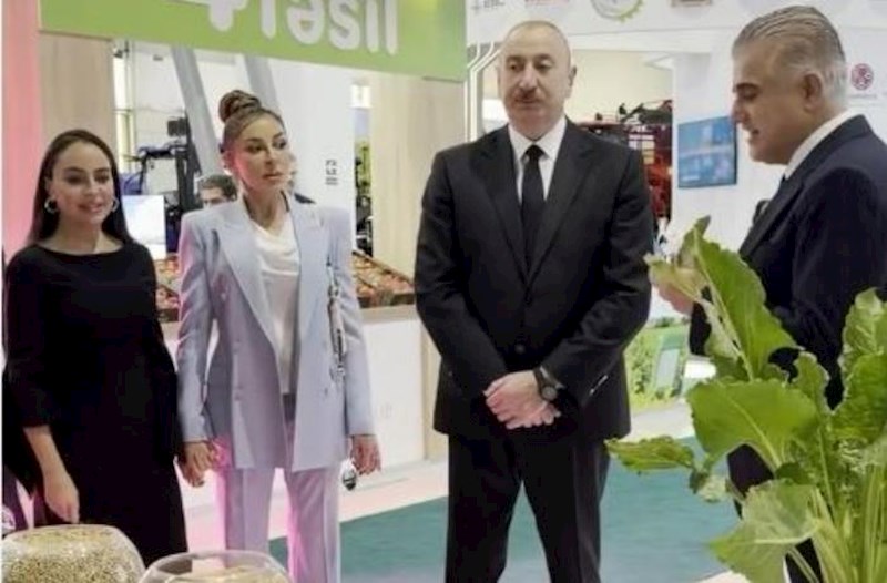 Mehriban Əliyeva “Caspian Agro Week” sərgiləri ilə tanışlıqdan videgörüntü paylaşdı