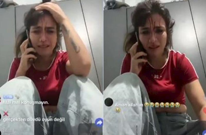 TikTok-da canlı yayım açıb əri tərəfindən döyüldüyünü dedi, məqsədi başqa imiş... − Video