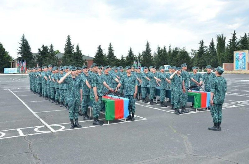 Gənc əsgərlərin andiçmə mərasimi keçirilib − DSX