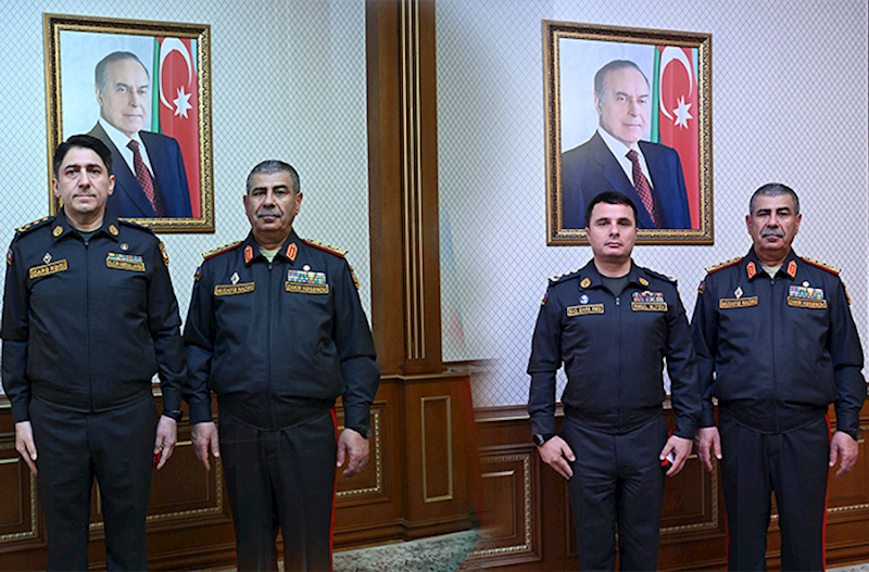 Prezidentin verdiyi general rütbələri hərbçilərə təqdim olundu – Fotolar