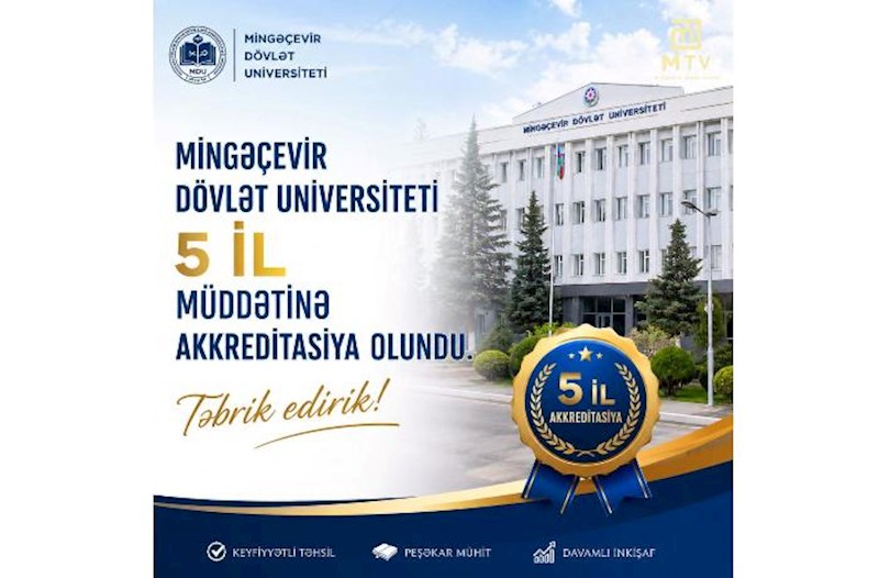 MDU 5 il müddətinə akkreditasiya olundu