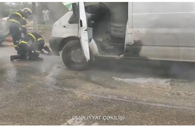 Masazırda “Ford” yandı – Video