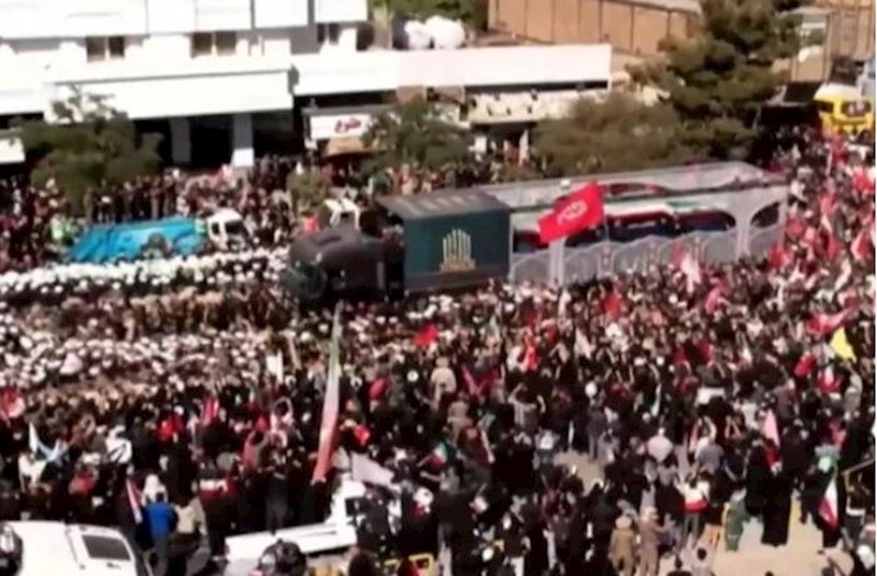 Məşhəddə Xameneinin dəfn mərasimi keçirildi