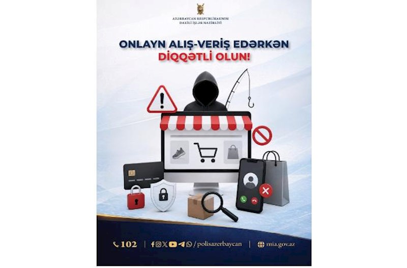 DİN-dən onlayn alış-verişdə kiberdələduzluqla bağlı – Xəbərdarlıq