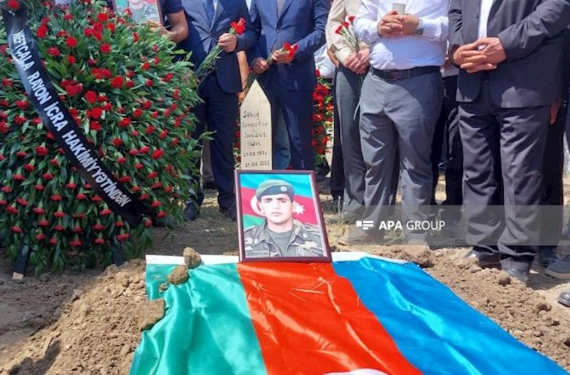 İtkin-şəhid Neftçalada torpağa tapşırıldı – Fotolar