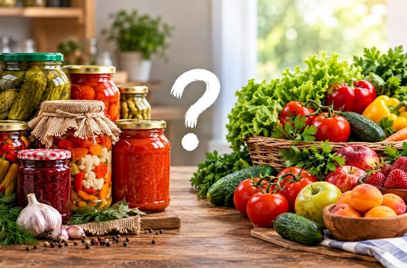 Banka bağlamaq, yoxsa təzə-təzə yemək? – Hansı daha faydalıdır? 